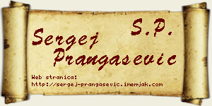 Sergej Prangašević vizit kartica